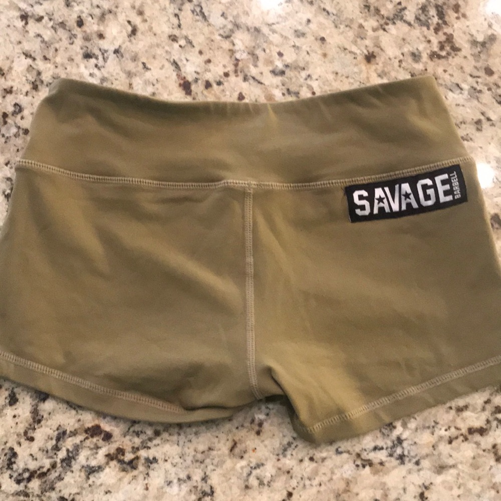 Savage barbell booty shorts